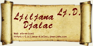 Ljiljana Đalac vizit kartica
